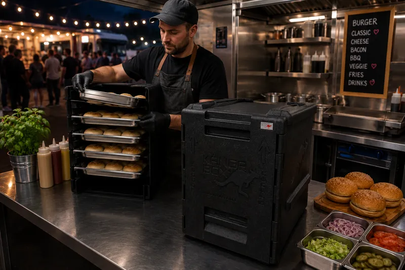 KÄNGABOX Thermobox beim Camping