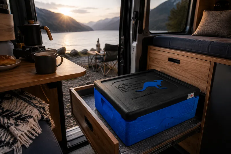 KÄNGABOX Expert GN 1/2 als kompakte Thermobox im Camper