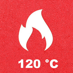 Hittebestendig tot +120 °C